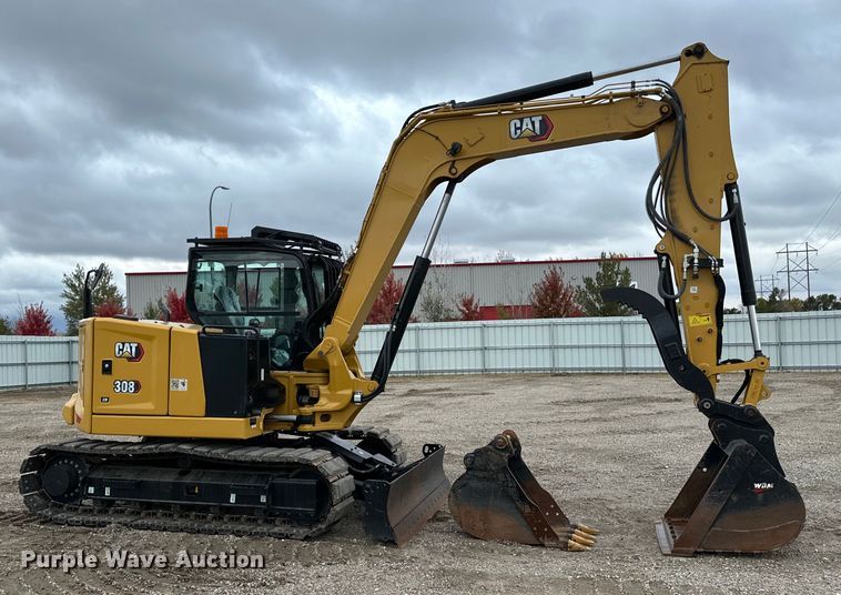 image for item YA0055 2023 Caterpillar 308CR mini excavator