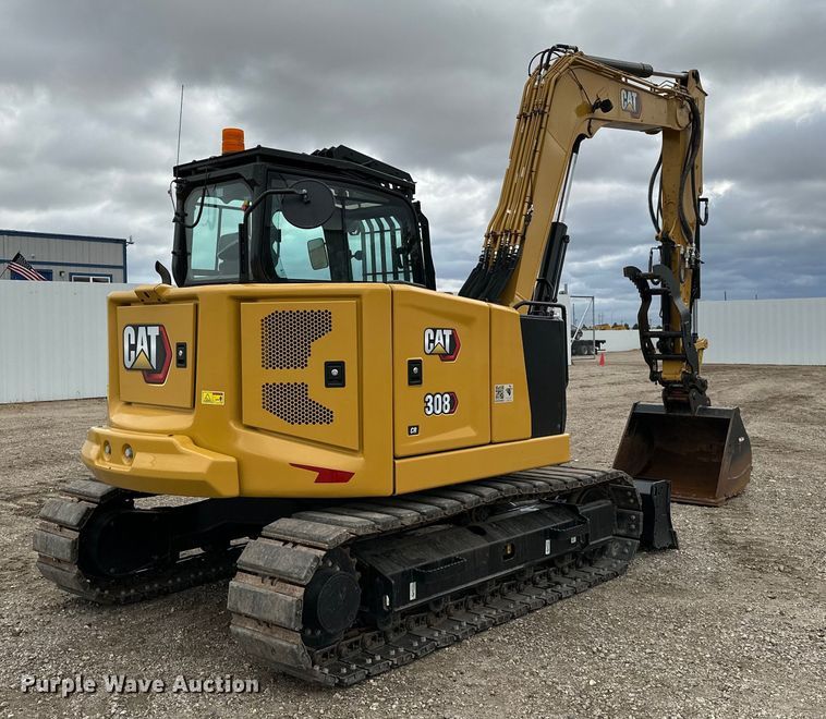 image for item YA0055 2023 Caterpillar 308CR mini excavator