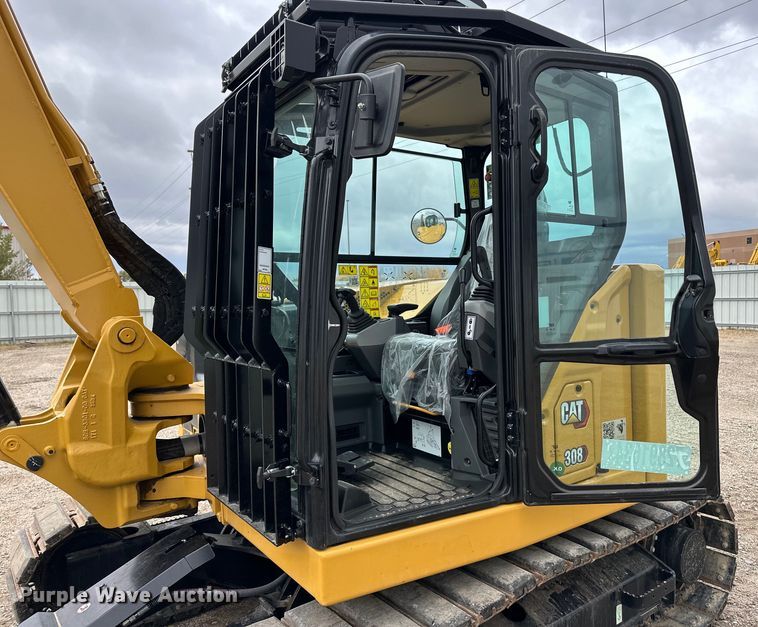 image for item YA0055 2023 Caterpillar 308CR mini excavator