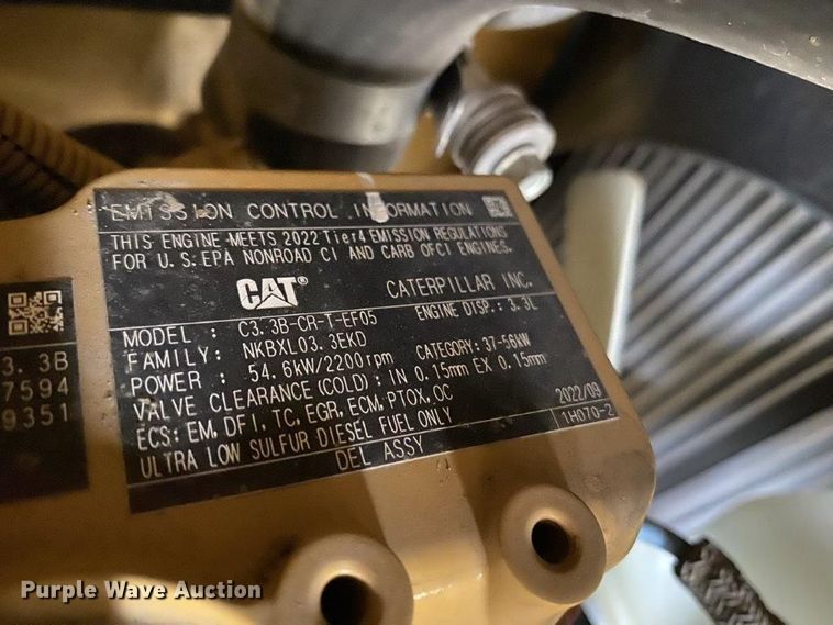 image for item YA0055 2023 Caterpillar 308CR mini excavator