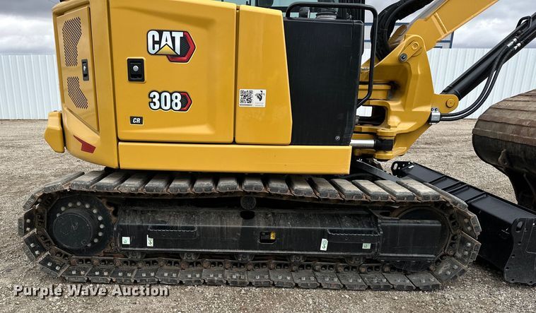 image for item YA0055 2023 Caterpillar 308CR mini excavator