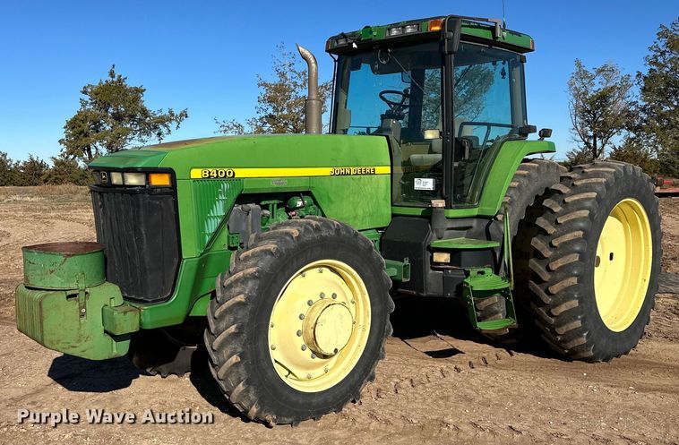 image for item DP5970 1995 John Deere 8400 MFWD tractor