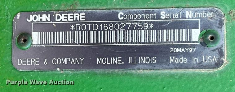 image for item DP5970 1995 John Deere 8400 MFWD tractor