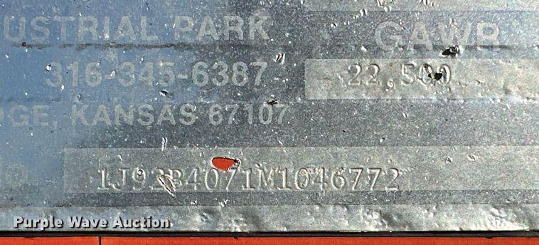 image for item DQ3126 2021 Jantz-Femco combine trailer