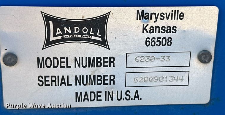 image for item DQ3171 2009 Landoll 6230-33 double off-set disk