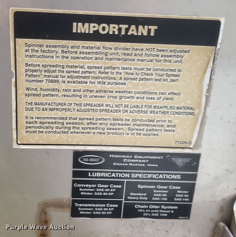 image for item DQ3742 New Leader L3220 G4 spreader