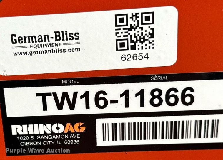 image for item DT2164 Rhino Ag TW16 rotary mower