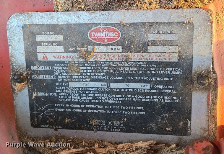 image for item DT5337 1999 Morbark tub grinder