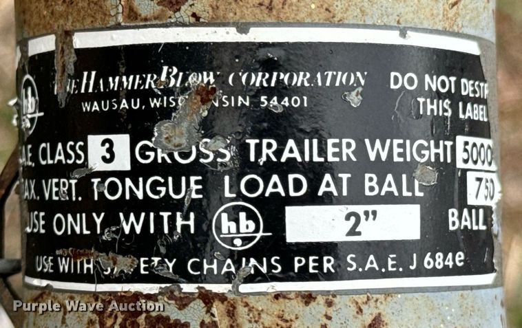 image for item DU9572 Shop built livestock panel trailer