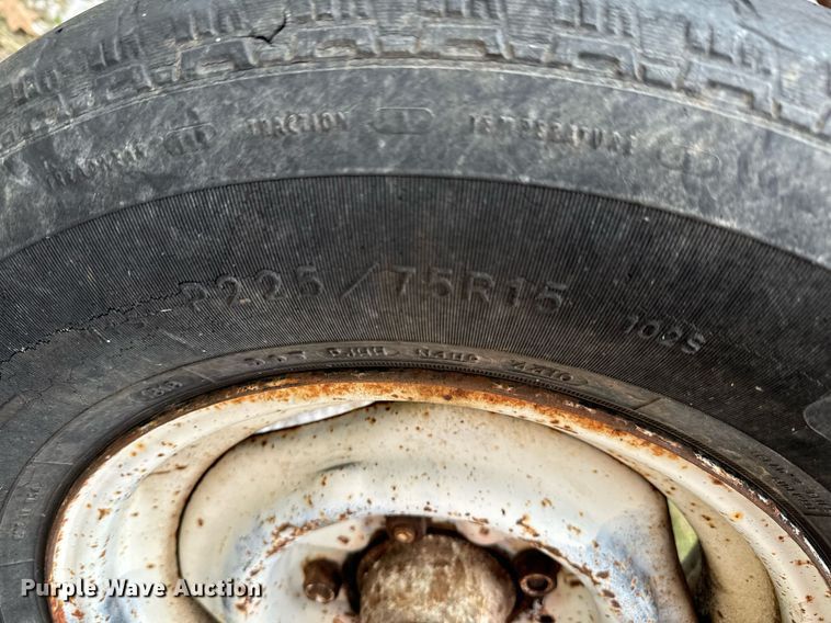 image for item DU9572 Shop built livestock panel trailer