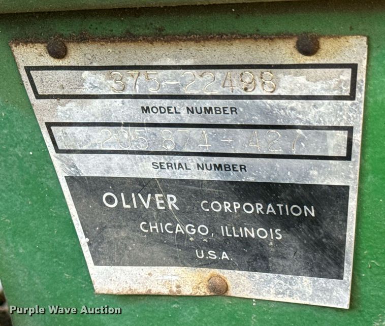 image for item DU9620 1968 Oliver  1750 tractor