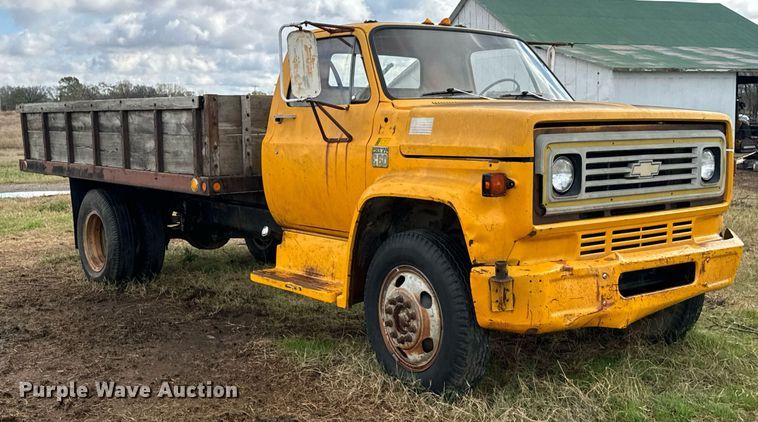 image for item DU9650 1979 Chevrolet C60 dump flatbed truck