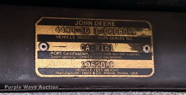 image for item EG6871 1975 John Deere 4430 tractor
