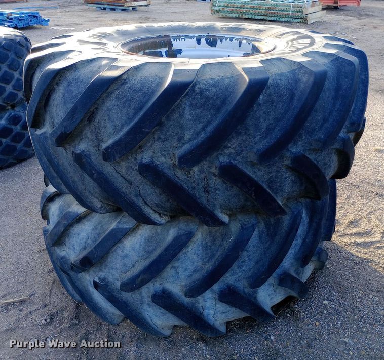 image for item EN8512 (2) Michelin Mega X BIB tires and wheels