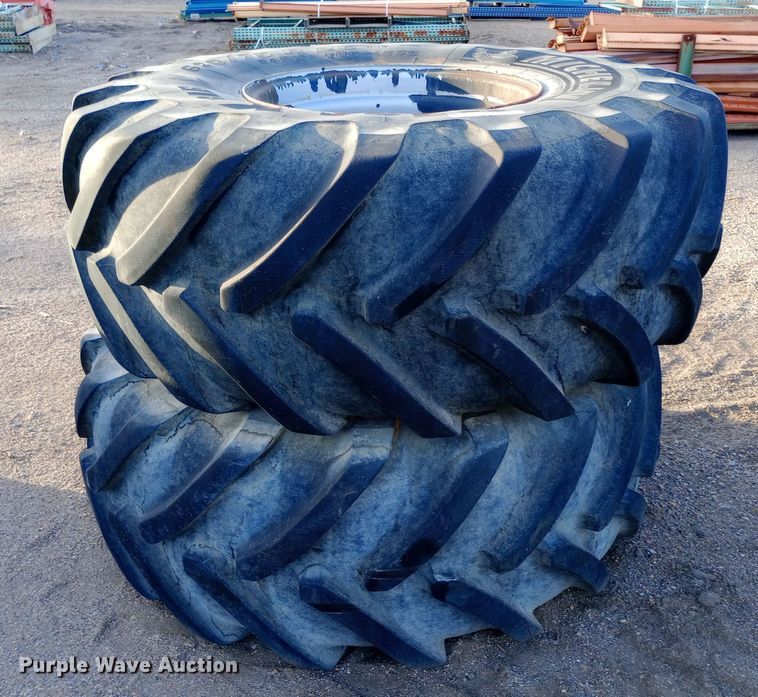 image for item EN8512 (2) Michelin Mega X BIB tires and wheels