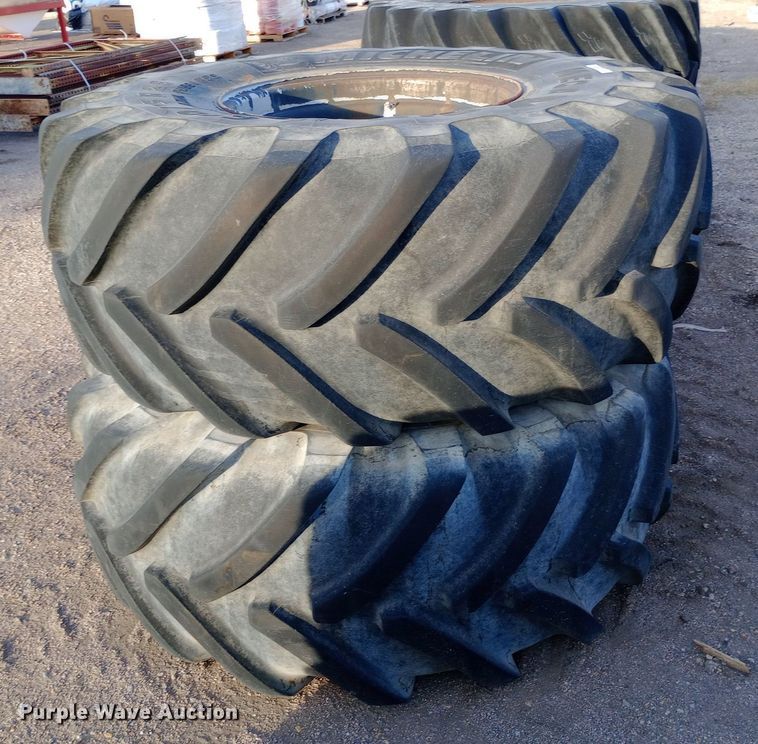 image for item EN8512 (2) Michelin Mega X BIB tires and wheels
