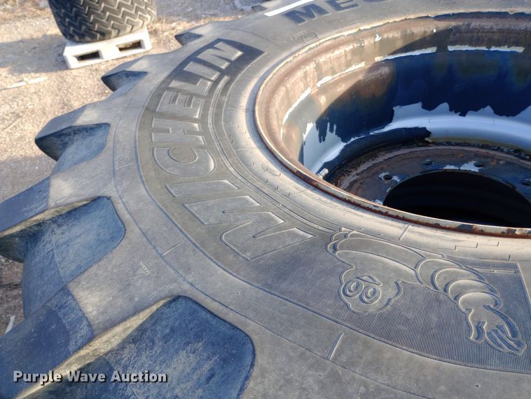 image for item EN8512 (2) Michelin Mega X BIB tires and wheels