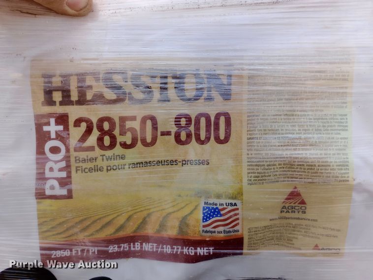 image for item EN8534 Approximately 48 Hesston Pro 2850-800 twine rolls