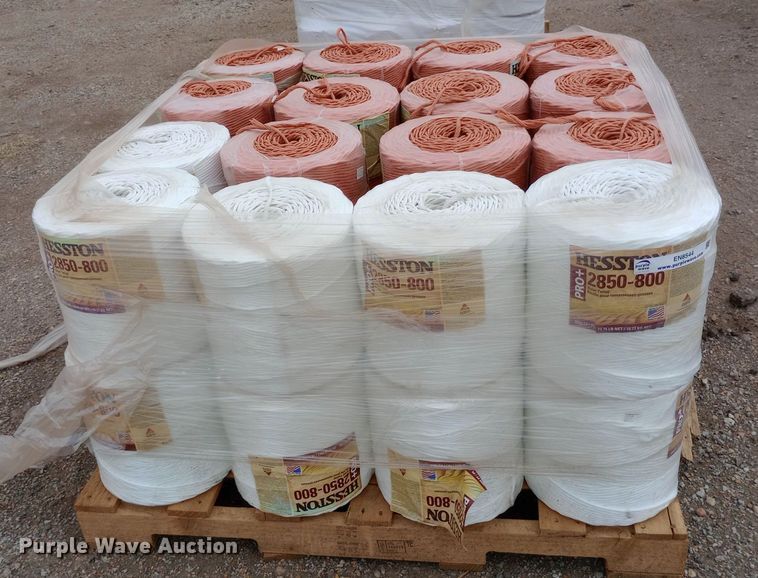 image for item EN8544 Approximately 32 Hesston 2850-800 bale twine rolls