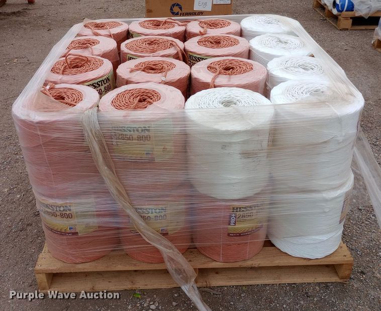 image for item EN8544 Approximately 32 Hesston 2850-800 bale twine rolls