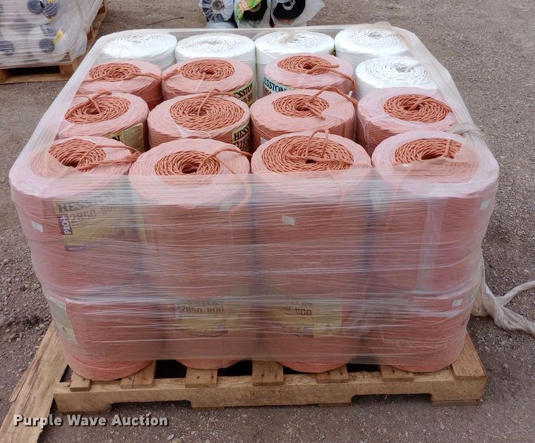 image for item EN8544 Approximately 32 Hesston 2850-800 bale twine rolls