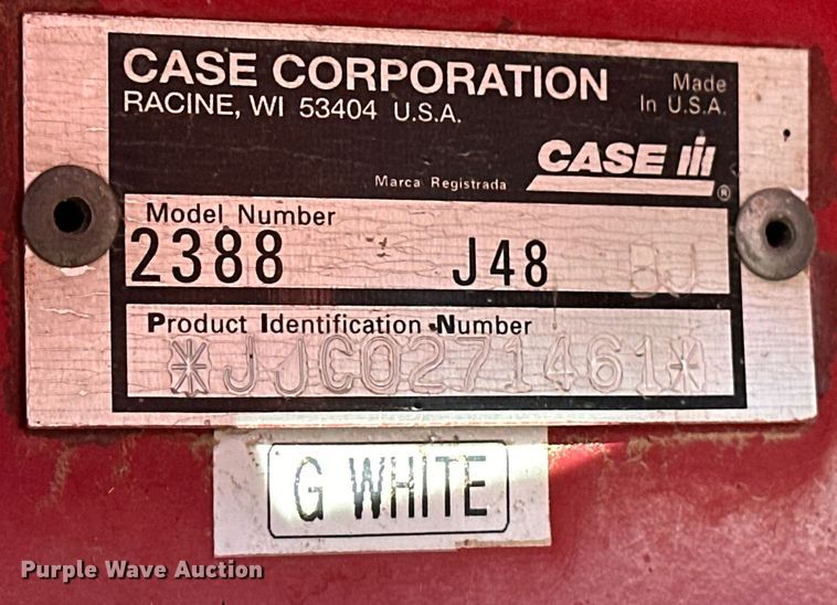 image for item ER8175 2003 Case IH 2388 combine