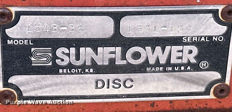 image for item ER8420 Sunflower 1543-38 double off-set disk
