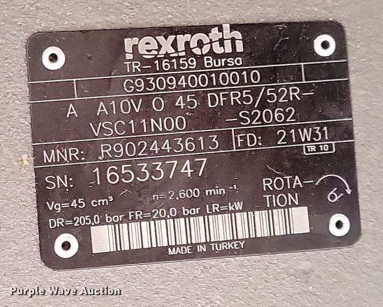 image for item JO9351 (7) Rexroth piston pumps