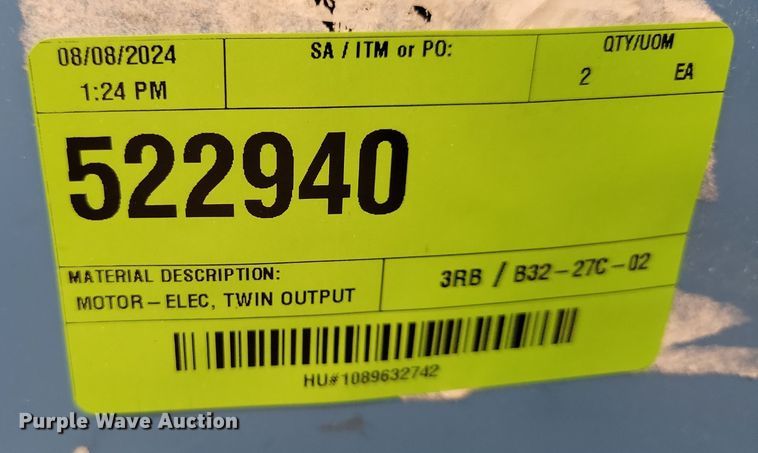 image for item JO9354 (6) TerraGator 522940 electric motors