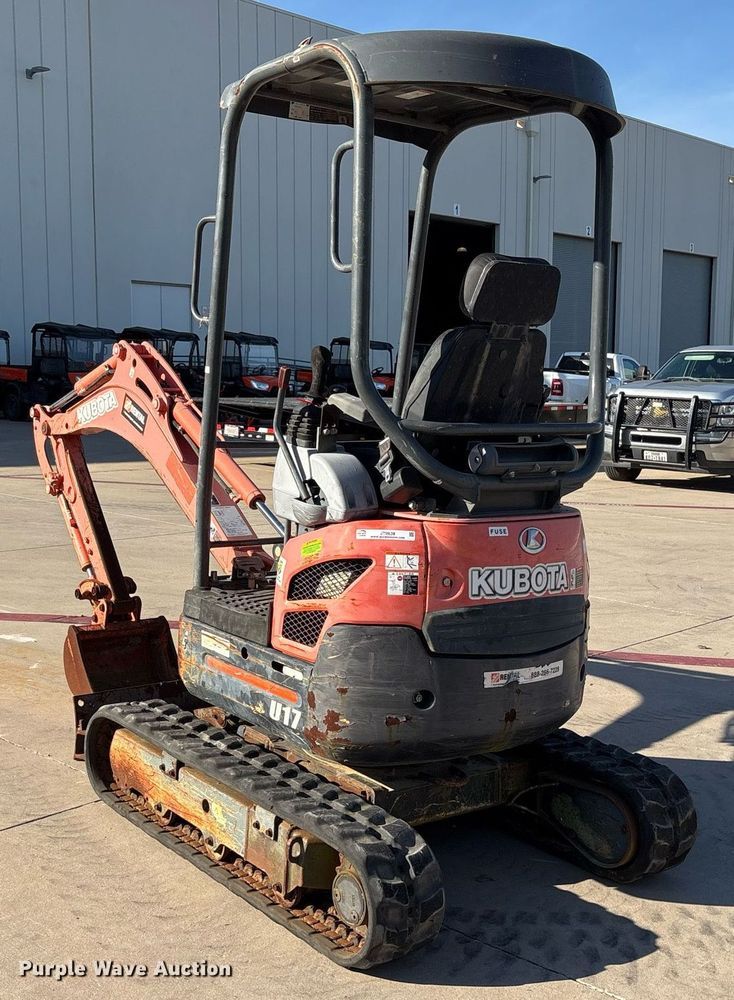 image for item JT9639 2018 Kubota  U17 mini excavator