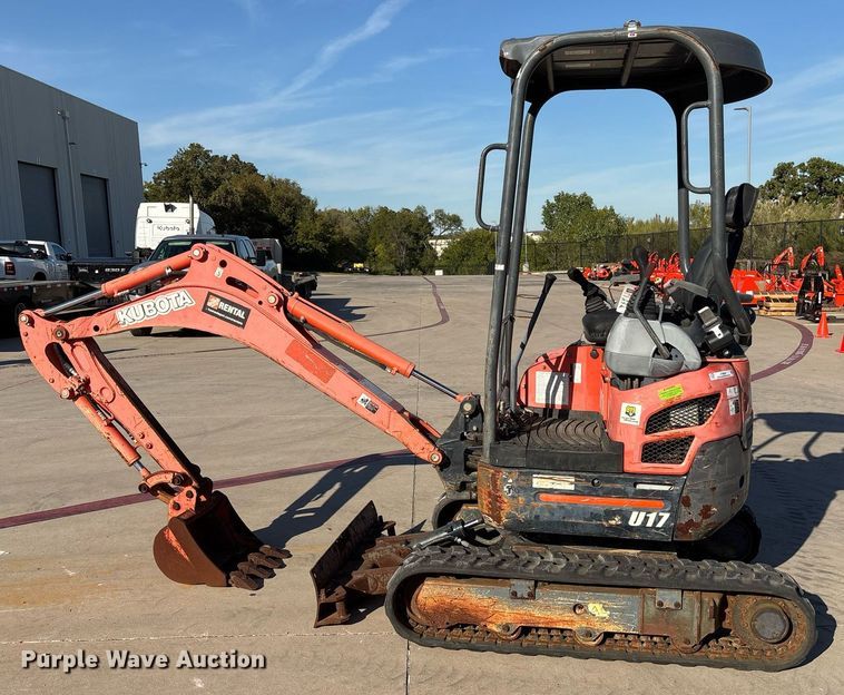 image for item JT9639 2018 Kubota  U17 mini excavator
