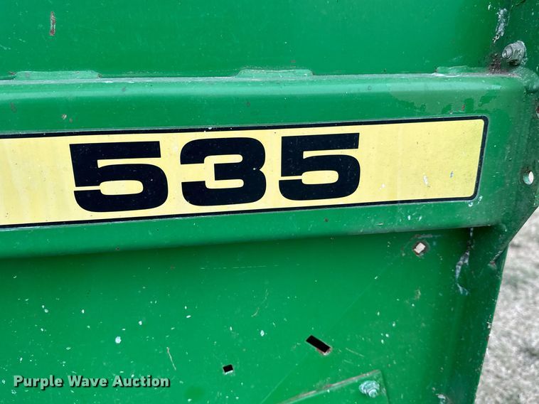 image for item MS9980 1993 John Deere  535 round baler