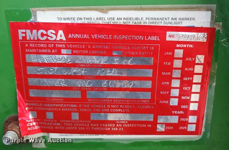 image for item OJ9060 Unverferth Road Runner header trailer