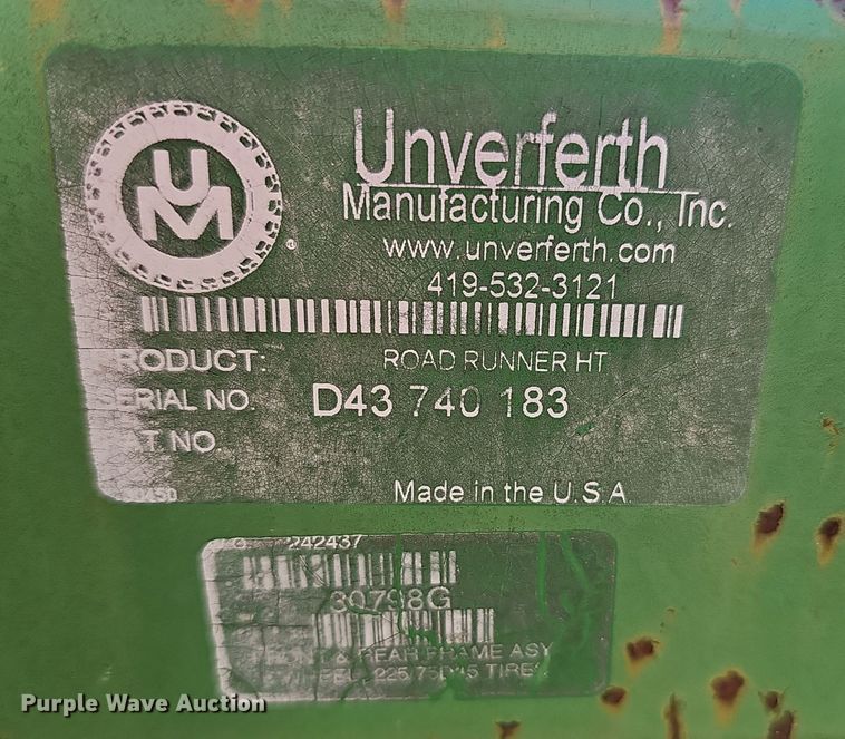 image for item OJ9060 Unverferth Road Runner header trailer