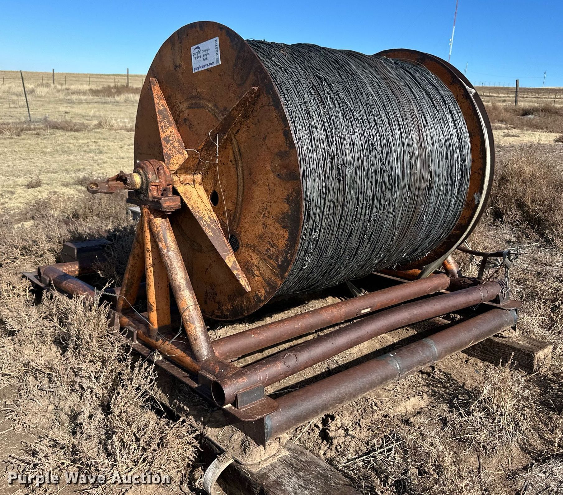 Spool of wire in Ulysses, KS | Item DQ3174 for sale | Purple Wave