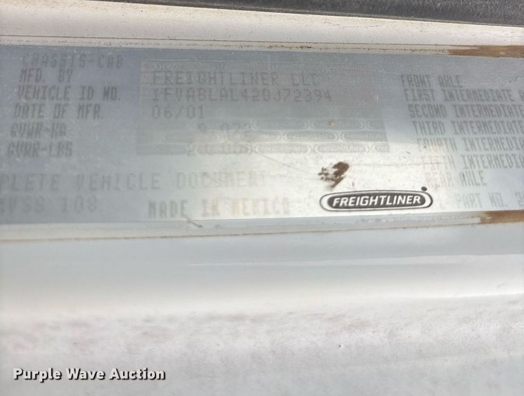 image for item DM1854 2002 Freightliner  F50 utility / service truck