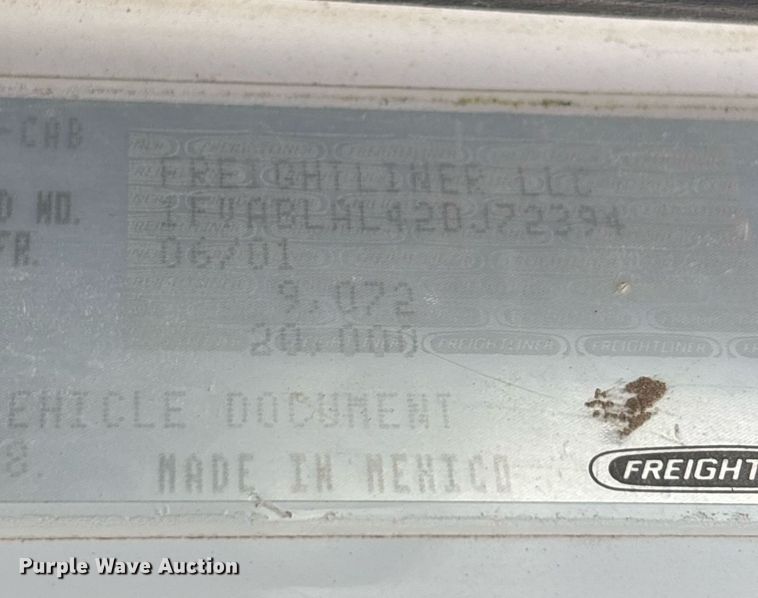 image for item DM1854 2002 Freightliner  F50 utility / service truck