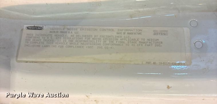 image for item DM1865 2016 Freightliner Business Class M2 106 flatbed truck