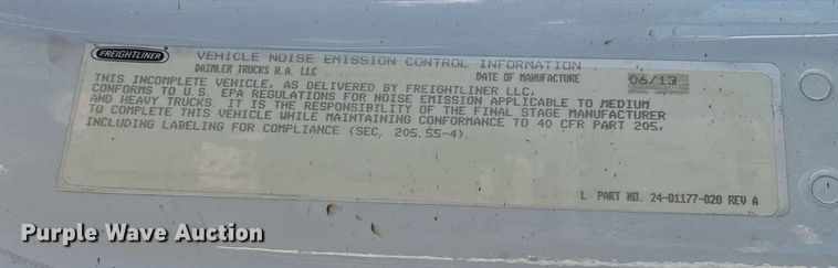 image for item DM1866 2014 Freightliner Business Class M2 106 flatbed truck