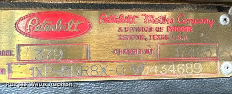 image for item DM2737 1997 Peterbilt 379 semi truck