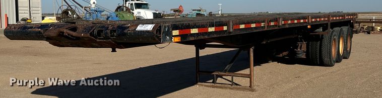 image for item DO1754 1980 Shop built oilfield trailer