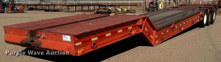 image for item DO1758 1978 Aztec FCB-LB drop deck oilfield trailer 