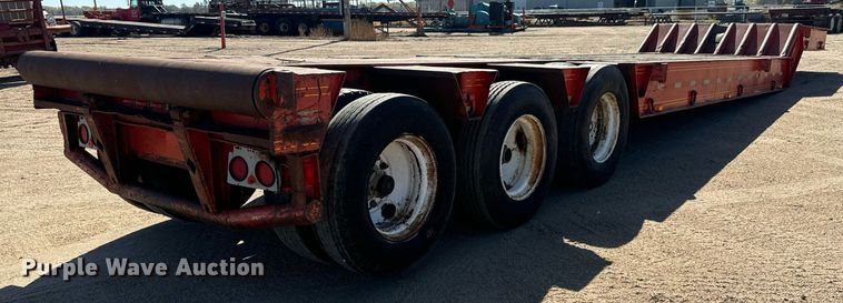 image for item DO1758 1978 Aztec FCB-LB drop deck oilfield trailer 