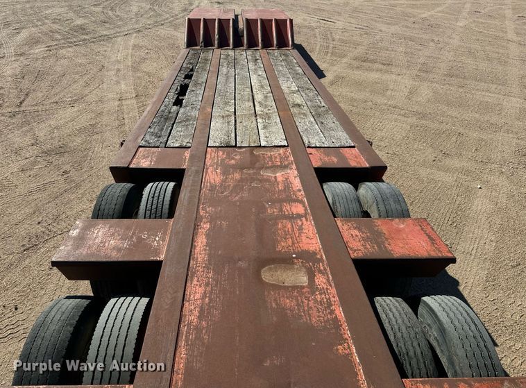 image for item DO1758 1978 Aztec FCB-LB drop deck oilfield trailer 