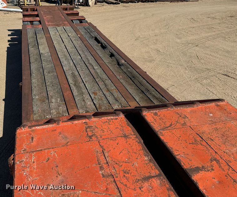 image for item DO1758 1978 Aztec FCB-LB drop deck oilfield trailer 