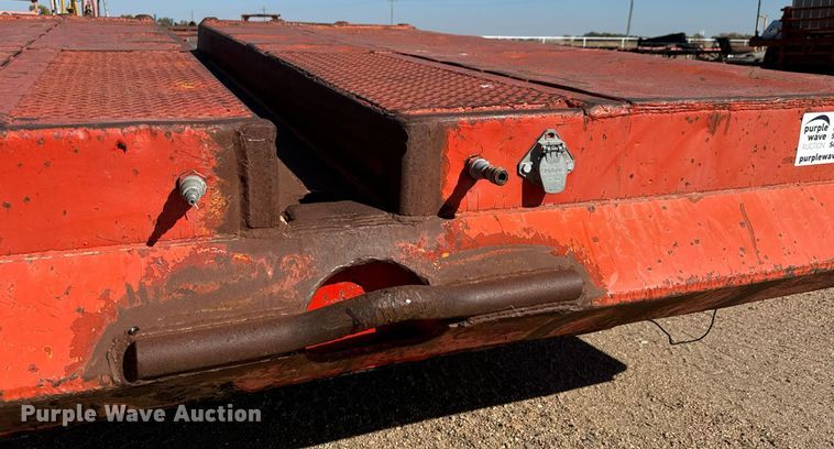 image for item DO1758 1978 Aztec FCB-LB drop deck oilfield trailer 