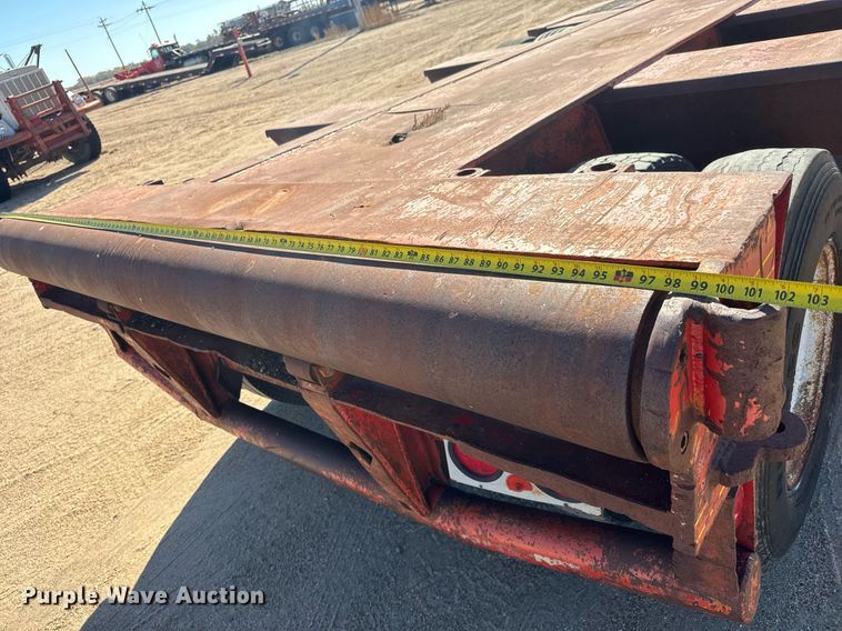 image for item DO1758 1978 Aztec FCB-LB drop deck oilfield trailer 