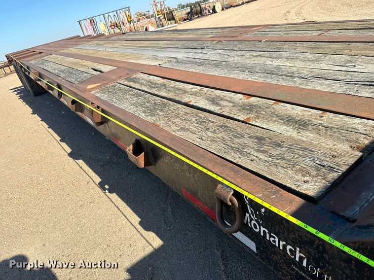 image for item DO1759 2008 Monarch  drop deck oilfield trailer 