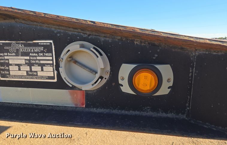 image for item DO1762 2005 Atoka 40-OFLB-60-4 drop deck oilfield trailer