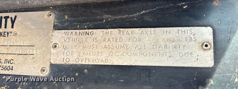 image for item DT2199 Capacity TJ5000 yard truck